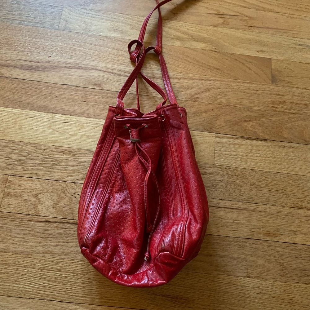 Red Leather Women's Bag